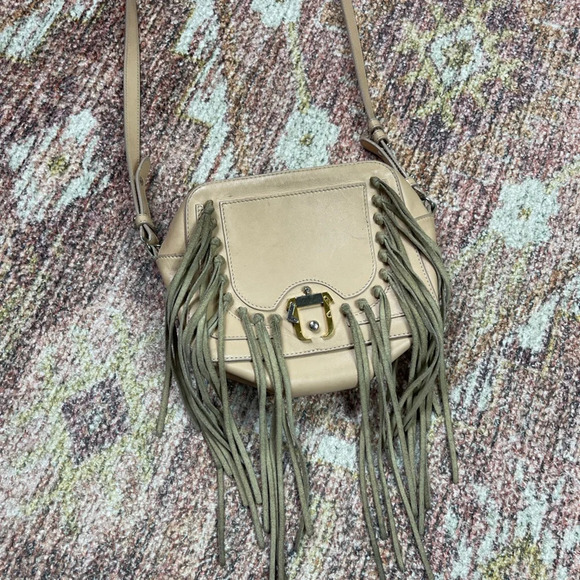 Paula Cademartori Crossbody Leather Fringe Bag - Picture 1 of 7